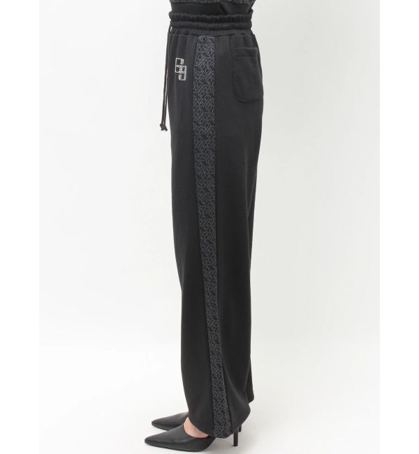 GYDA「GG chain glitter print straightパンツ」|その他|