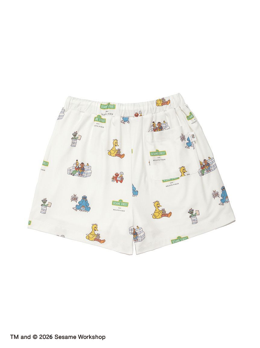 gelato pique「【SESAME STREET】総柄ショートパンツ」|ルームウェア|