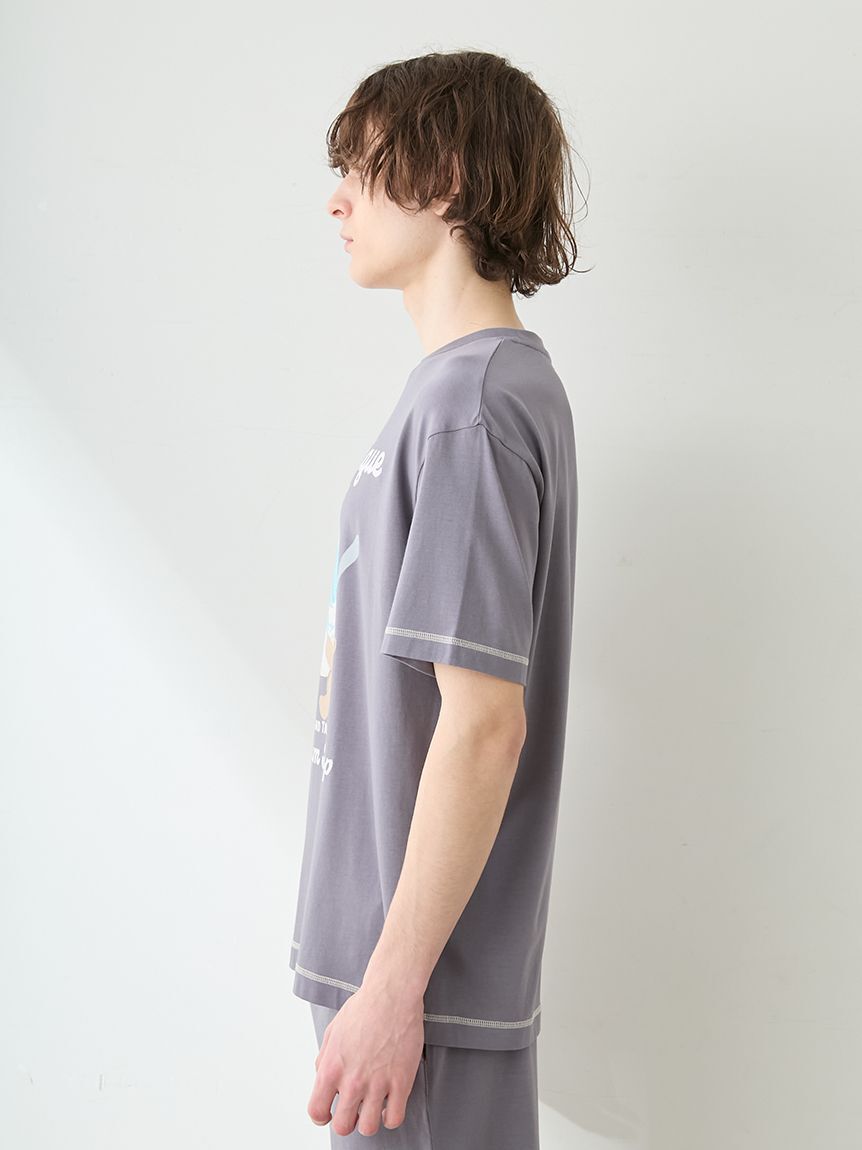 GELATO PIQUE HOMME「【HOMME】【接触冷感】アイスクリームベアワンポイントTシャツ」|ルームウェア|