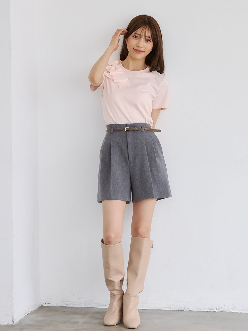 CELFORD「【セットアップ対応】ベルト付きタックショートパンツ」|その他|