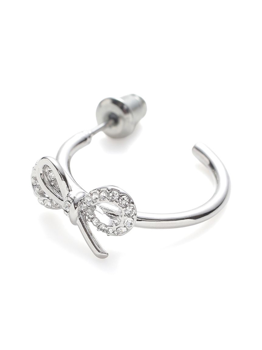 CELFORD「リボンビジューフープピアス」|ピアス|