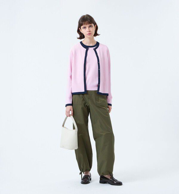 MACKINTOSH PHILOSOPHY「バイカラートリムクルーネックカーディガン」|ニット・セーター|
