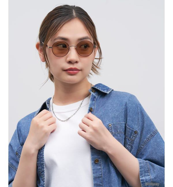  「Disney Collection created by Zoff &ldquo;BAYMAX&rdquo; ラウンド型 サングラス | 紫外線対策 UVカット」|サングラス|