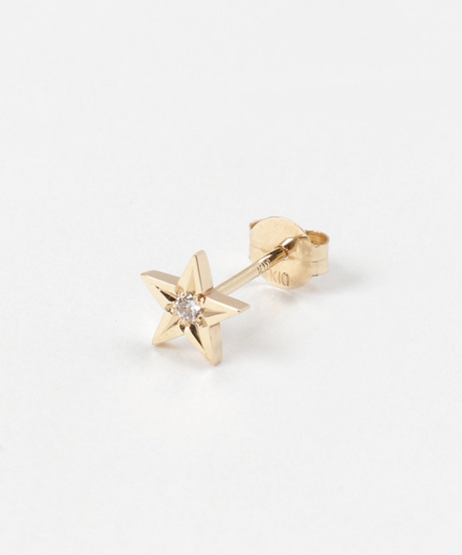 JUPITER「【K10】ダイヤモンドスターピアス」|ピアス|