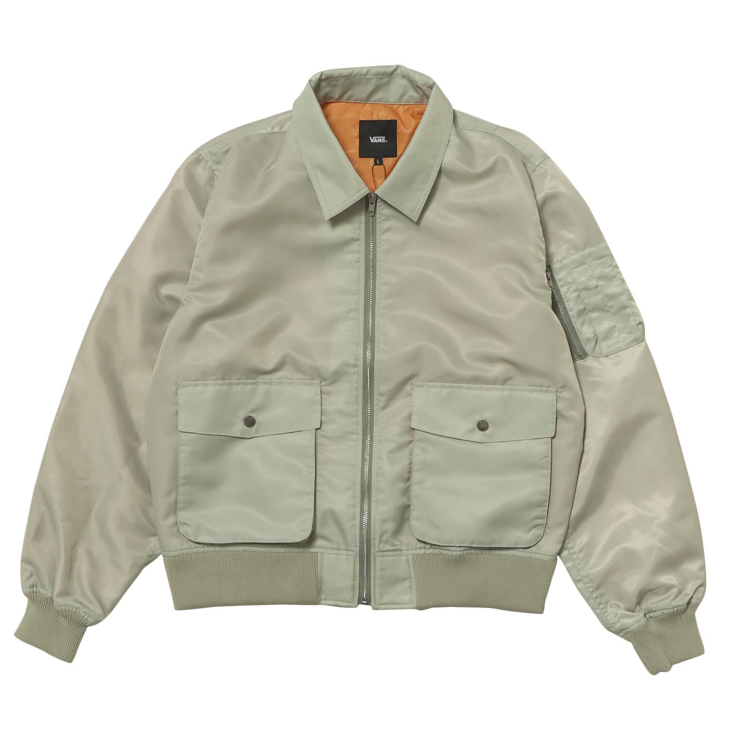 VANS「【VANSｱﾊﾟﾚﾙ(WJ)】M Highbury Bomber JKT」|ポロシャツ|カーキ