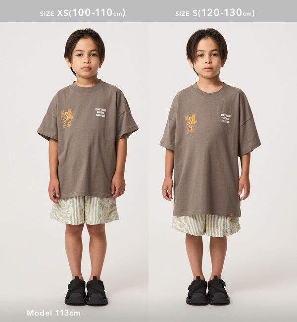 UNITED ARROWS green label relaxing「【別注】＜UNIVERSAL OVERALL＞グラフィック プリント Tシャツ / キッズ 100cm-130cm」|Tシャツ・カットソー|