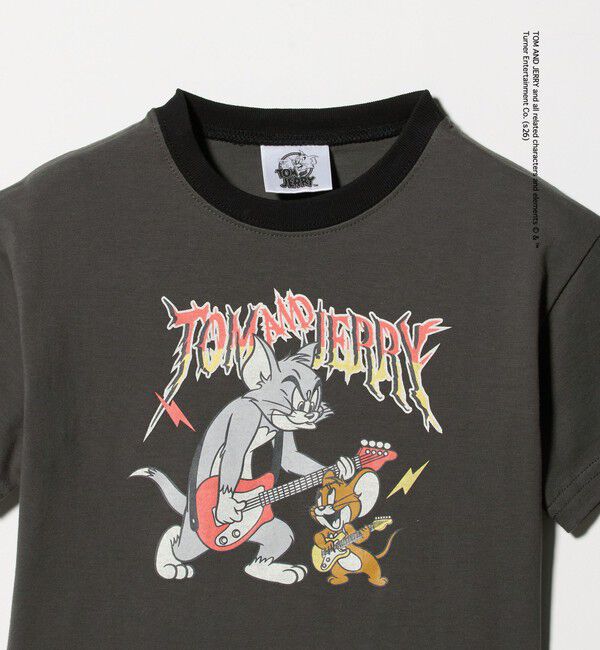 UNITED ARROWS green label relaxing「【別注】＜URBAMENT＞TOM and JERRY リンガーTシャツ / キッズ 100cmー130cm」|Tシャツ・カットソー|