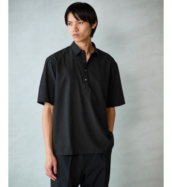 UNITED ARROWS green label relaxing「A+air ポリエステル 空羽 リラックス プルオーバー -吸水速乾・通気性・イージーアイロン-」|Tシャツ・カットソー|BLACK