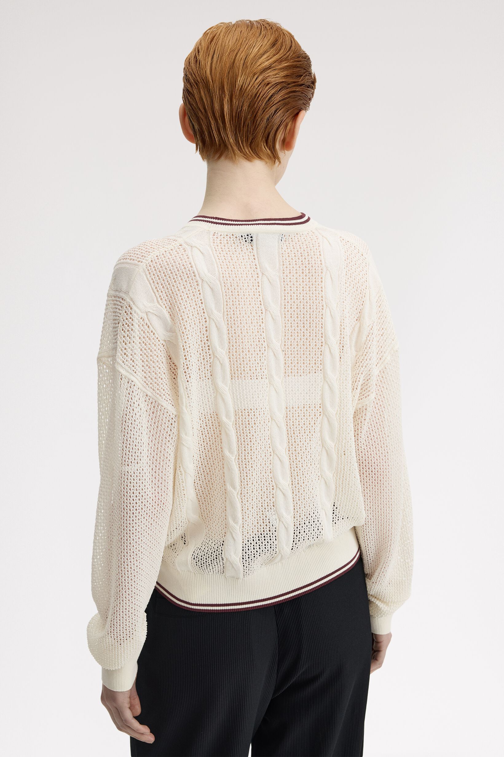 FRED PERRY 「Mesh Cable Knit Jumper／メッシュケーブルニット」|ニット・セーター|