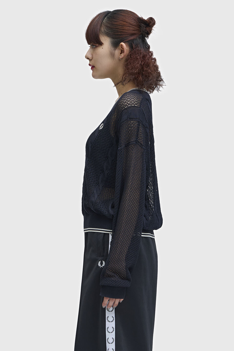 FRED PERRY 「Mesh Cable Knit Jumper／メッシュケーブルニット」|ニット・セーター|