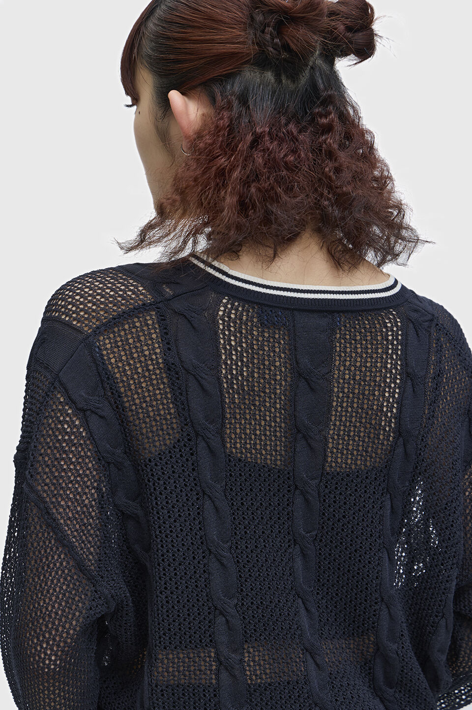 FRED PERRY 「Mesh Cable Knit Jumper／メッシュケーブルニット」|ニット・セーター|