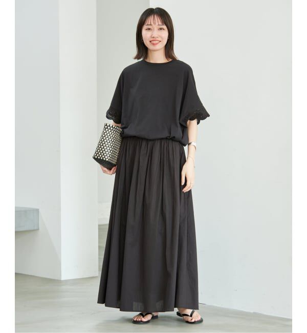 SLOBE IENA「《WEB限定/追加2》レースコンビニュアンスプルオーバー」|Tシャツ・カットソー|