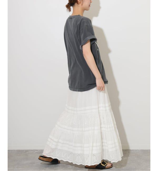 JOURNAL STANDARD relume「《WEB限定追加2》コットンボイルタック刺繍ロングスカート」|スカート|
