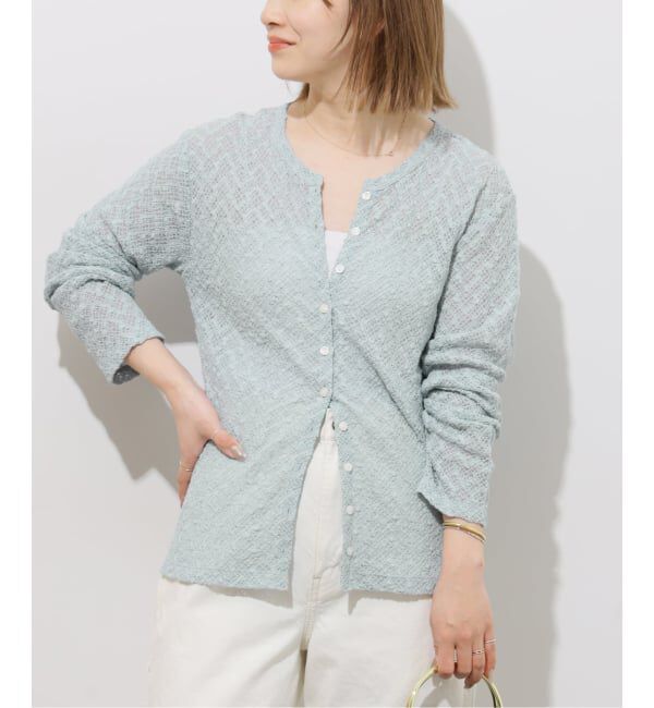 JOURNAL STANDARD relume「ストレッチラッセルレースクルーネックカーディガン」|カーディガン|