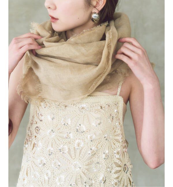 NOBLE「《NOBLE別注カラー》THROW/スロー Light Linen Color Stole」|ストール|