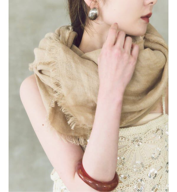 NOBLE「《NOBLE別注カラー》THROW/スロー Light Linen Color Stole」|ストール|