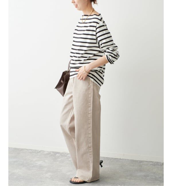 Spick and Span「《予約》ボートネックロングスリーブTシャツ」|Tシャツ・カットソー|
