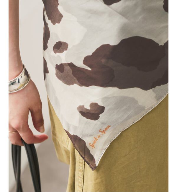 Spick and Span「《別注》Spick & Span COW PRINT SCARF」|バンダナ・スカーフ|