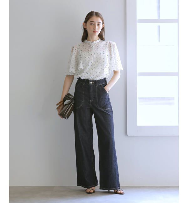  「《WEB限定》【洗える】ケープスリーブシャツ」|シャツ・ブラウス|