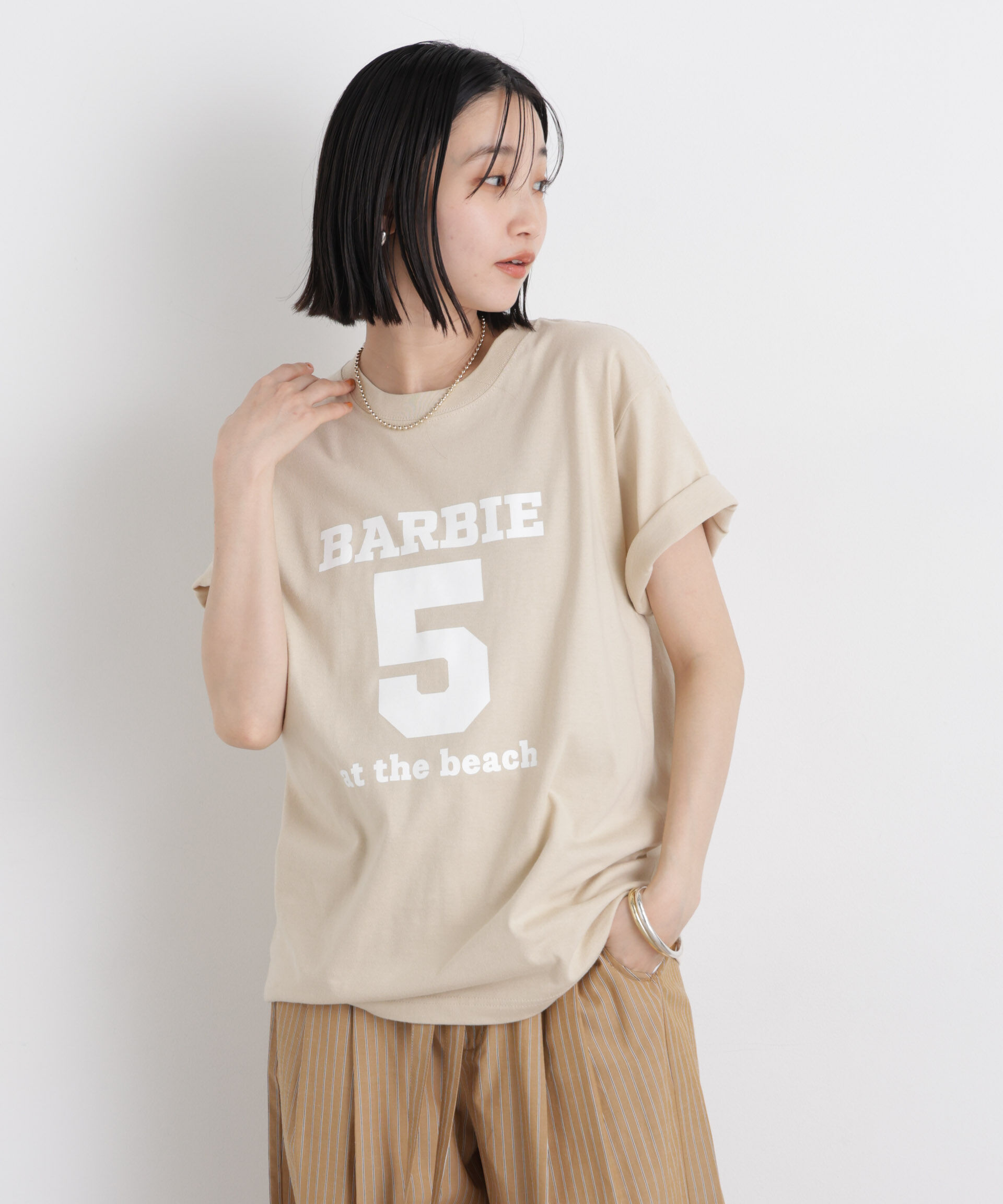 NANO universe「Healthy DENIM/Barbie5 at the beach」|Tシャツ・カットソー|