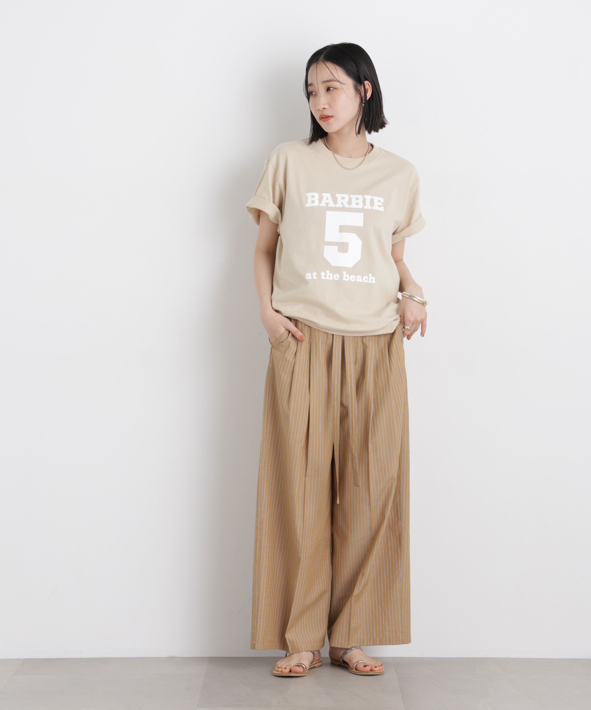 NANO universe「Healthy DENIM/Barbie5 at the beach」|Tシャツ・カットソー|