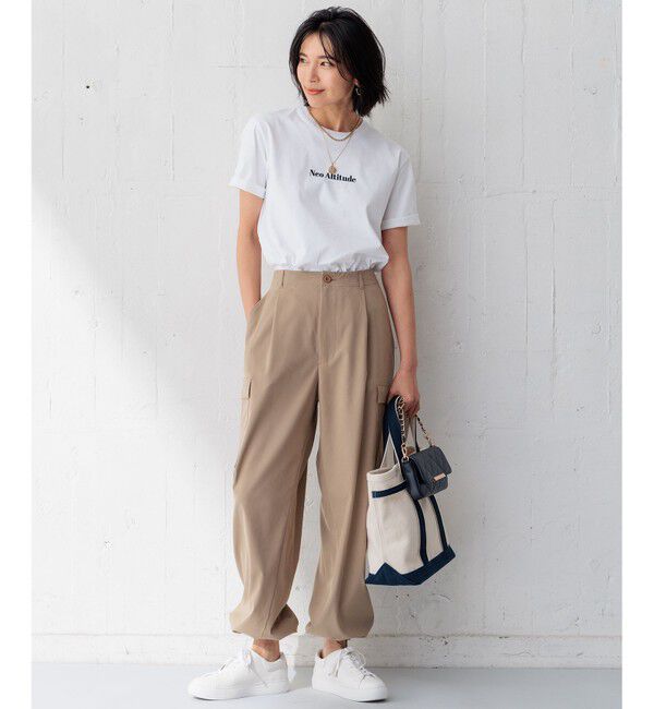 23区「【Oggi4月号掲載/洗える】シルキーストレッチ パラシュートパンツ」|その他|