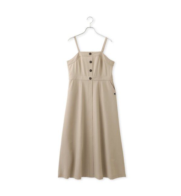 VIS「【POLO BCS】VIS別注フロントボタンツイルワンピース」|ワンピース|