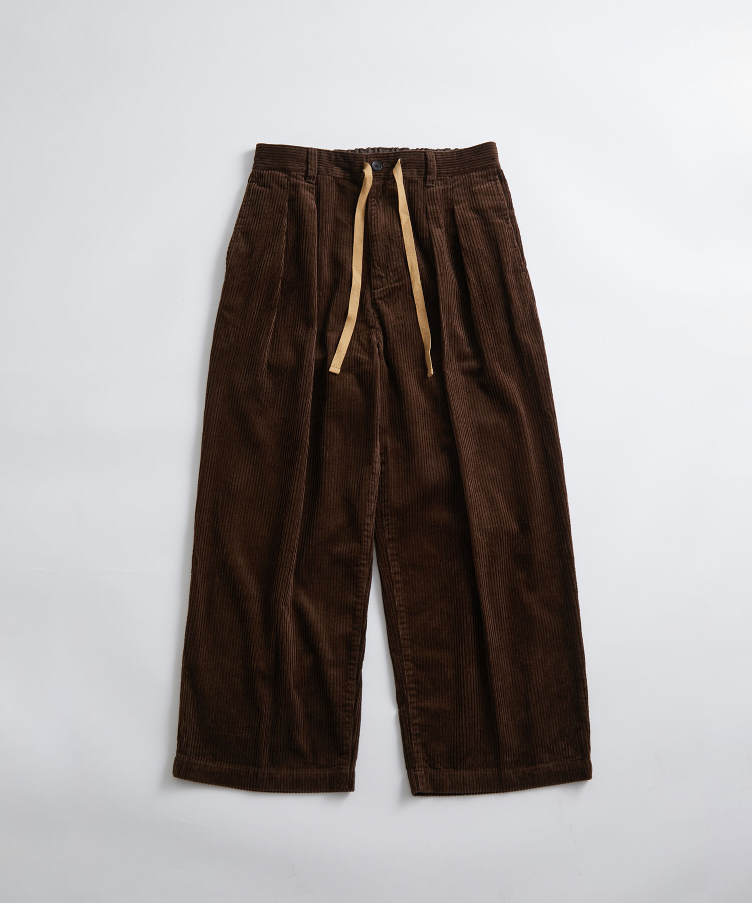 ADAM ET ROPE'「《好評につき数量限定で登場》【WEB限定】2タック ワイドルーズ ドカンパンツ / バギーパンツ /コーデュロ」|その他|ダークブラウン(20)