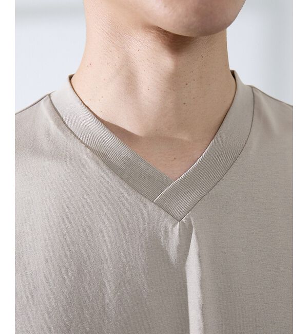 ABAHOUSE「【SMART CLOSET/WEB限定】シルケット天竺 Vネック 半袖Tシャツ」|Tシャツ・カットソー|