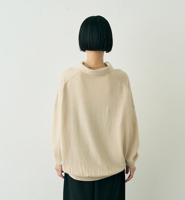 Rouge vif「カシミヤ混ウール襟付きスキッパーニット」|ニット・セーター|