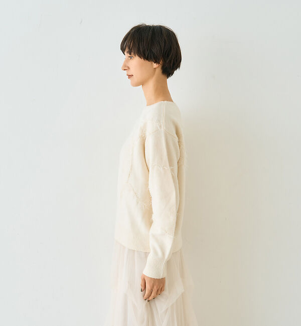 Rouge vif「【一部店舗限定】フェザーラインニットプルオーバー」|ニット・セーター|