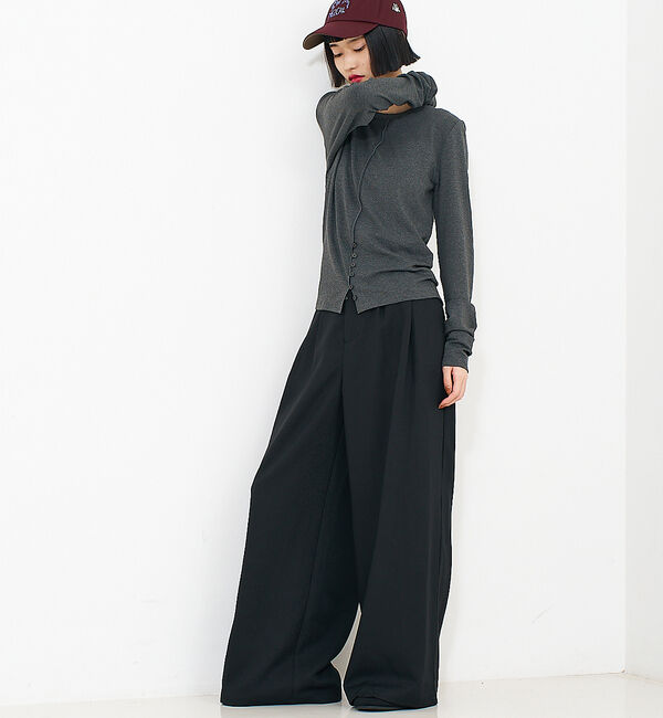 NOMINE「【セットアップ】タックワイドパンツ」|その他|