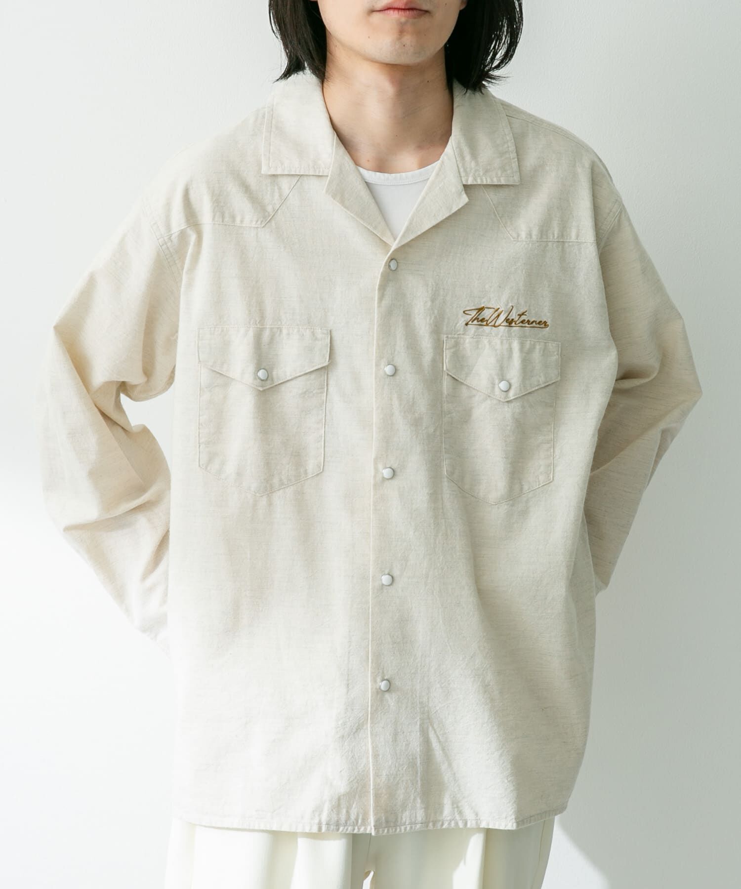 Sonny Label 「『別注』ELY&times;Sonny Label　開襟シャンブレーシャツ」|シャツ・ブラウス|