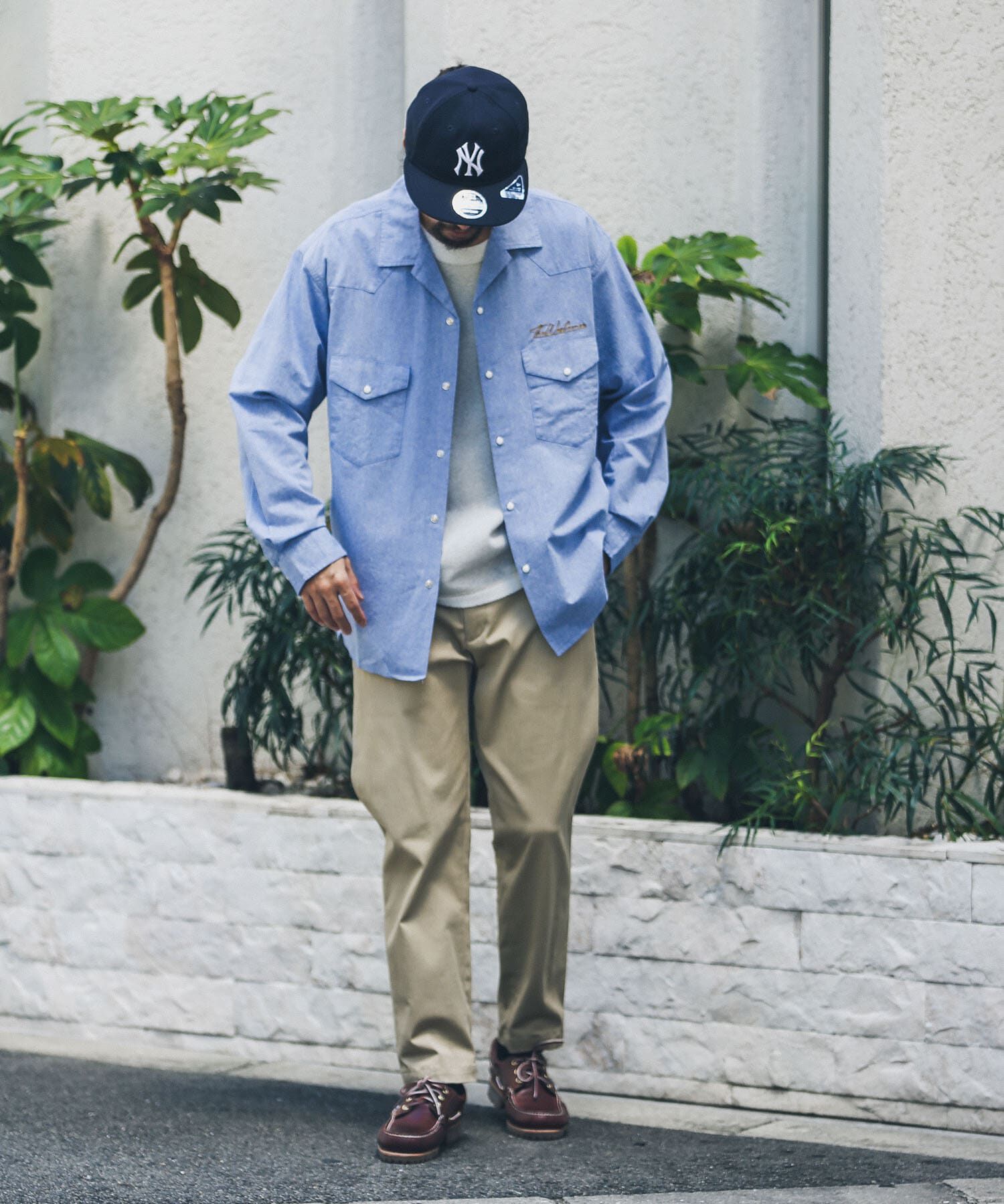 Sonny Label 「『別注』ELY&times;Sonny Label　開襟シャンブレーシャツ」|シャツ・ブラウス|