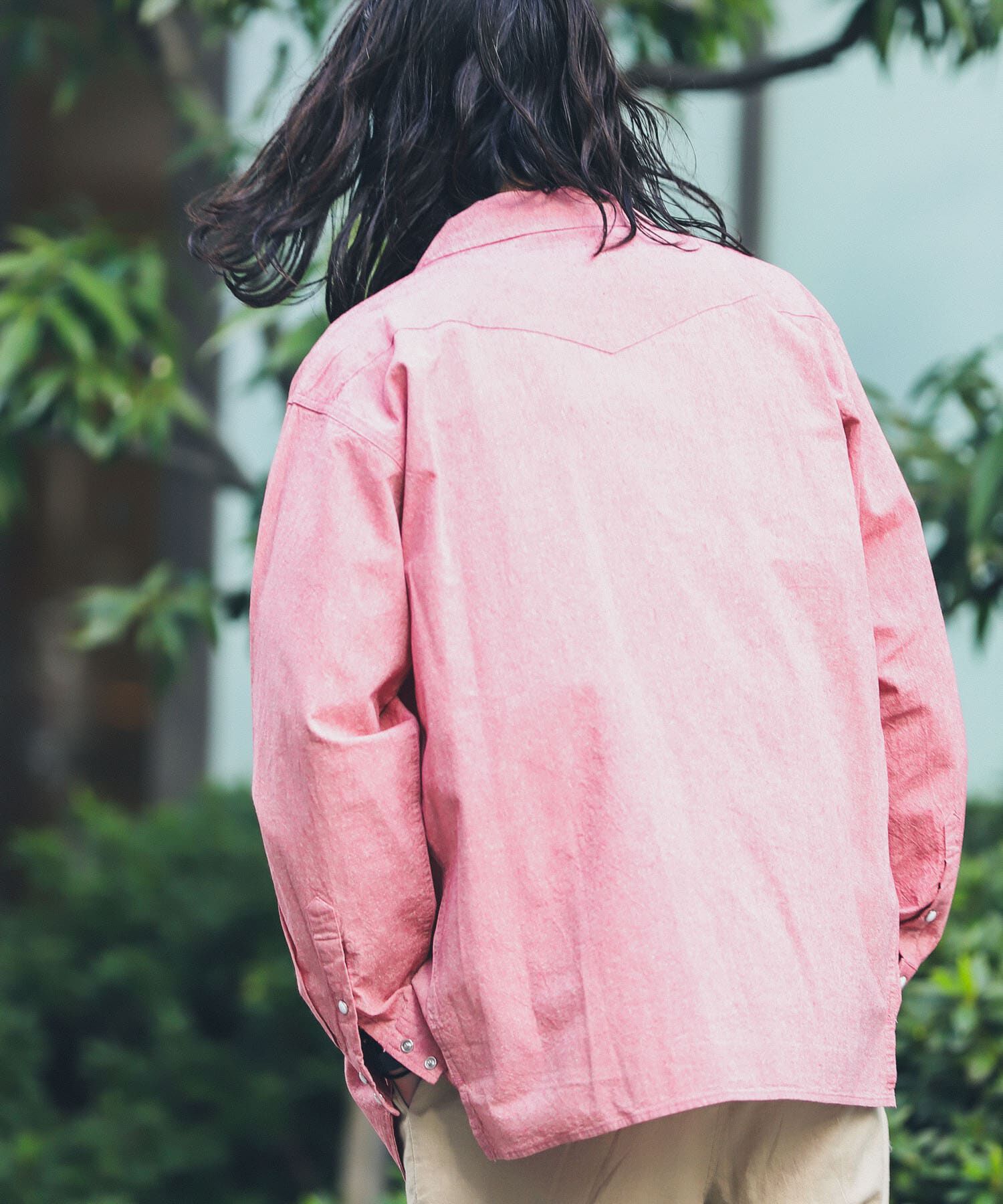 Sonny Label 「『別注』ELY&times;Sonny Label　開襟シャンブレーシャツ」|シャツ・ブラウス|
