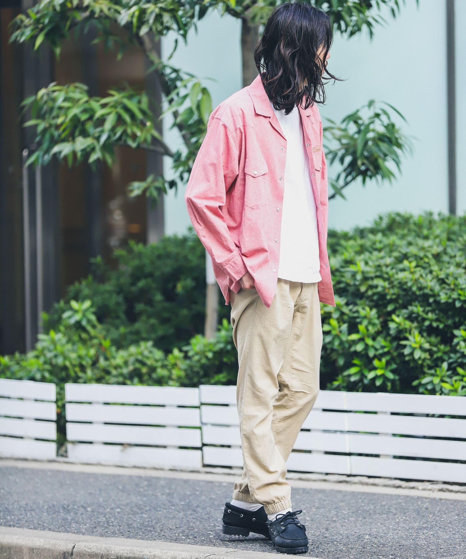 Sonny Label 「『別注』ELY&times;Sonny Label　開襟シャンブレーシャツ」|シャツ・ブラウス|