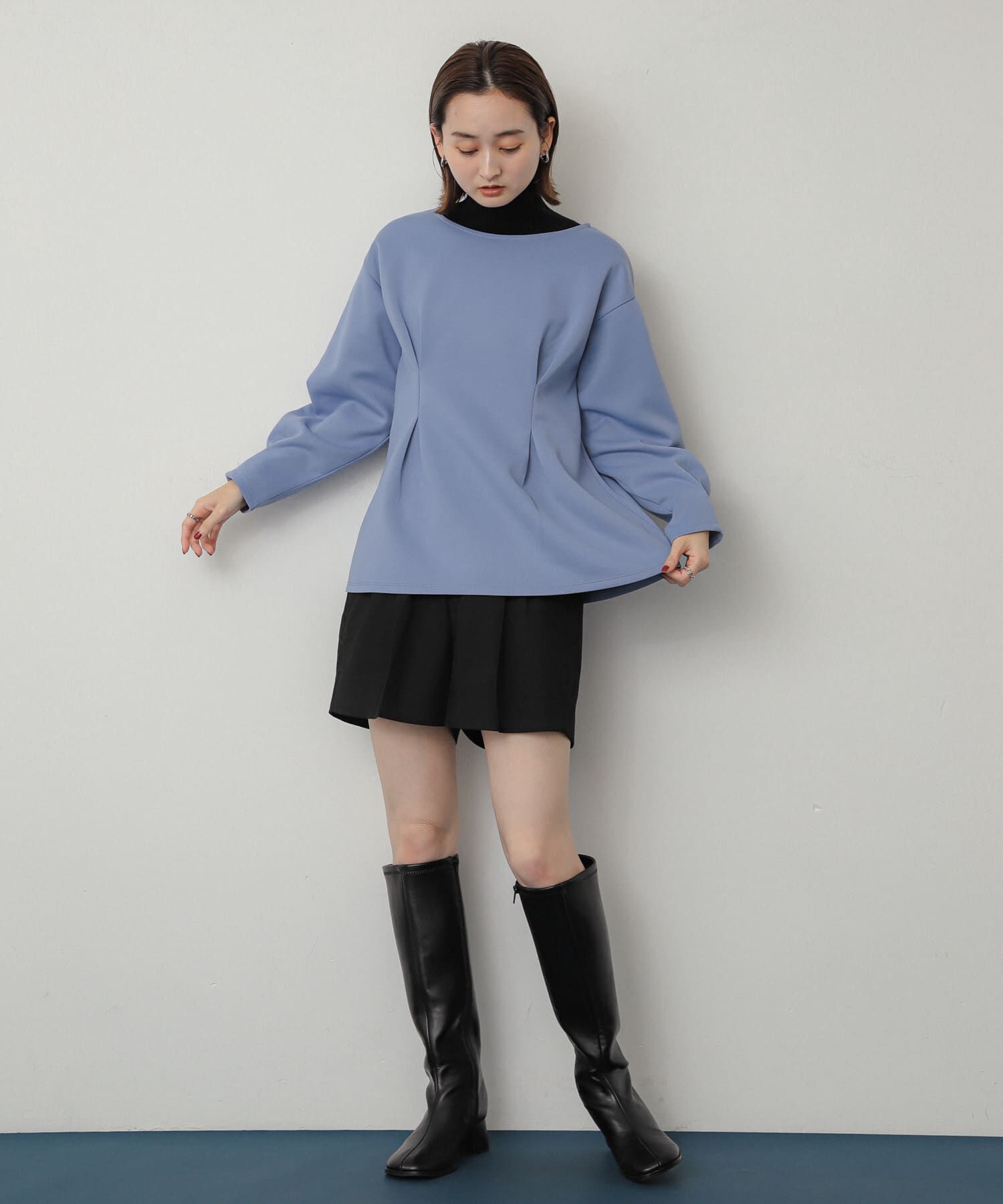 SENSE OF PLACE by URBAN RESEARCH「『消臭』スクエアトゥストレッチロングブーツ」|ショートブーツ|