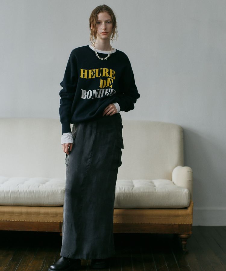 GARAGE OF GOOD CLOTHING「ジャガードロゴニットプルオーバー」|ニット・セーター|