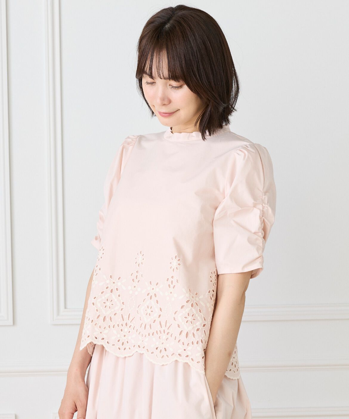 Maglie le cassetto「《大きいｻｲｽﾞ》ﾗｯｼｭｶﾞｰﾄﾞﾚｰｽﾌﾞﾗｳｽ 《M Maglie le casset」|シャツ・ブラウス|