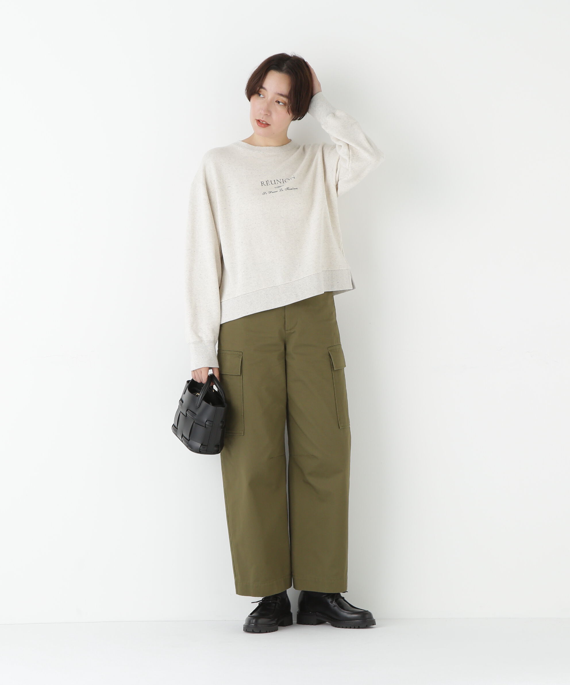  「◆オーガニックコットンチノクロスカーゴパンツ」|その他|