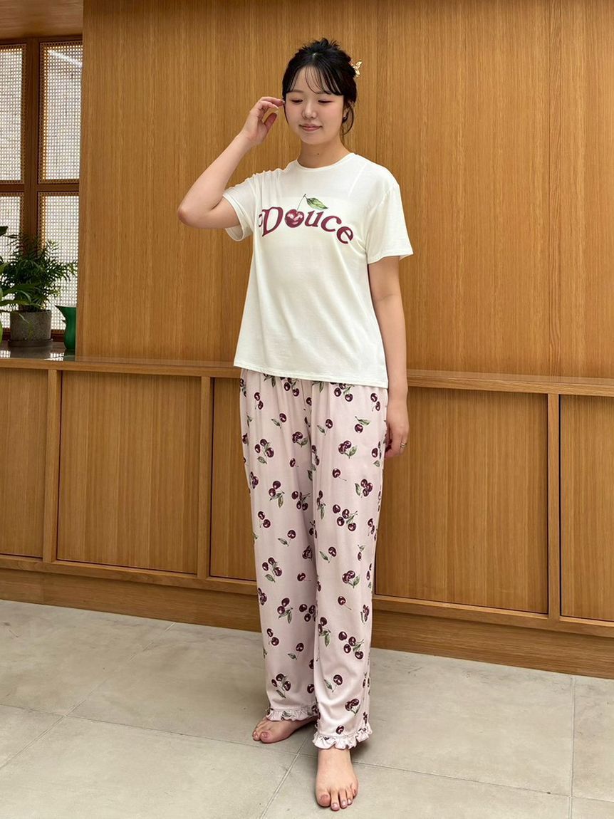 SNIDEL HOME「【Moilis】チェリーロングパンツ」|ルームウェア|