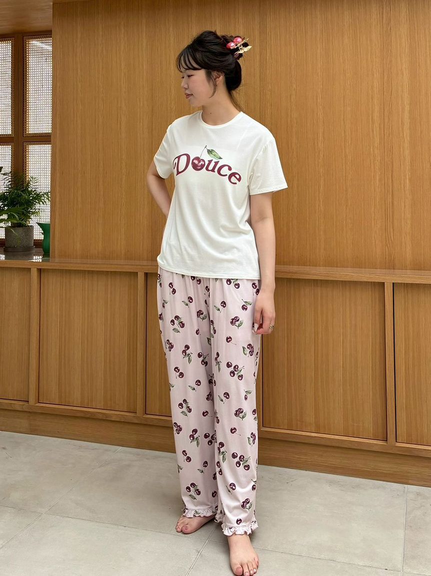 SNIDEL HOME「【Moilis】チェリーロングパンツ」|ルームウェア|