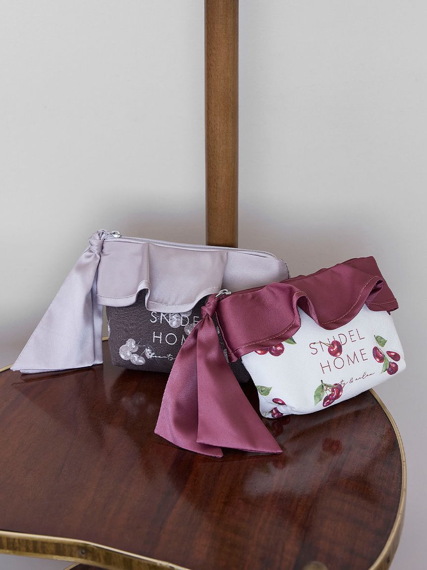 SNIDEL HOME「オーガニックキャンバスポーチ（CHERRY）」|ポーチ|