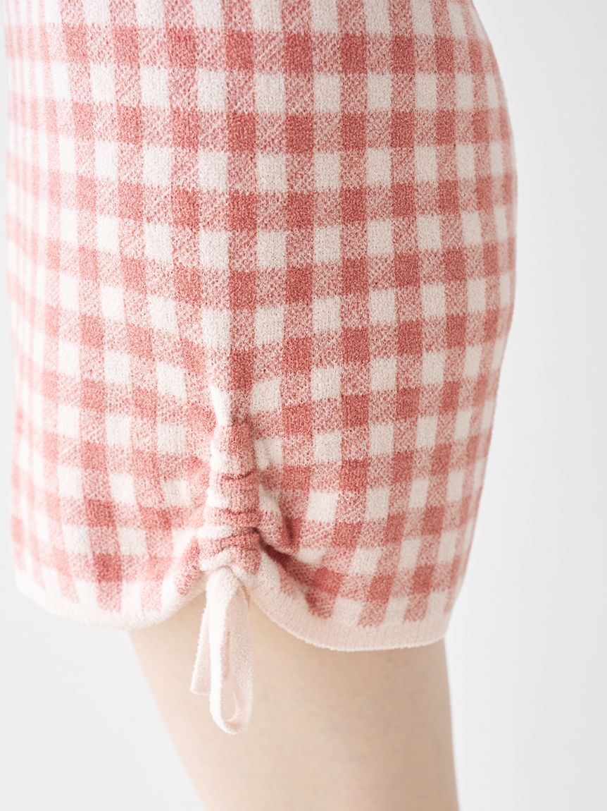 SNIDEL HOME「ギンガムニットショートパンツ」|ルームウェア|