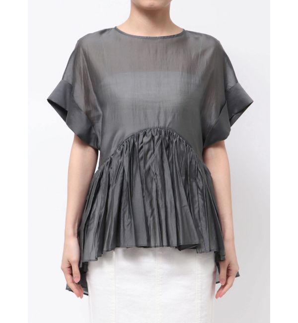 ELENDEEK「ROLL UP PEPLUM BL」|シャツ・ブラウス|