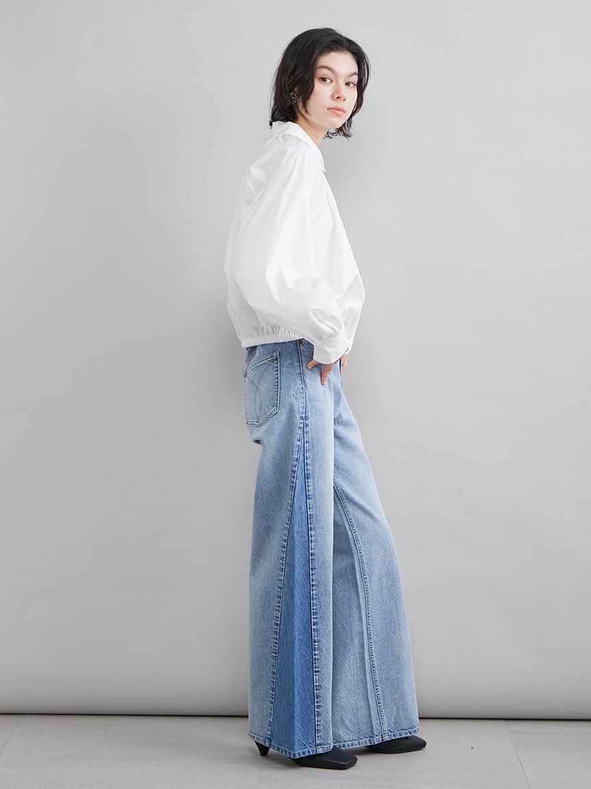 Mila Owen「クロップドギャザーバルーンシャツ」|シャツ・ブラウス|