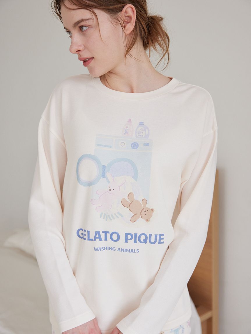gelato pique「ウォッシングアニマルワンポイントロンT」|ルームウェア|