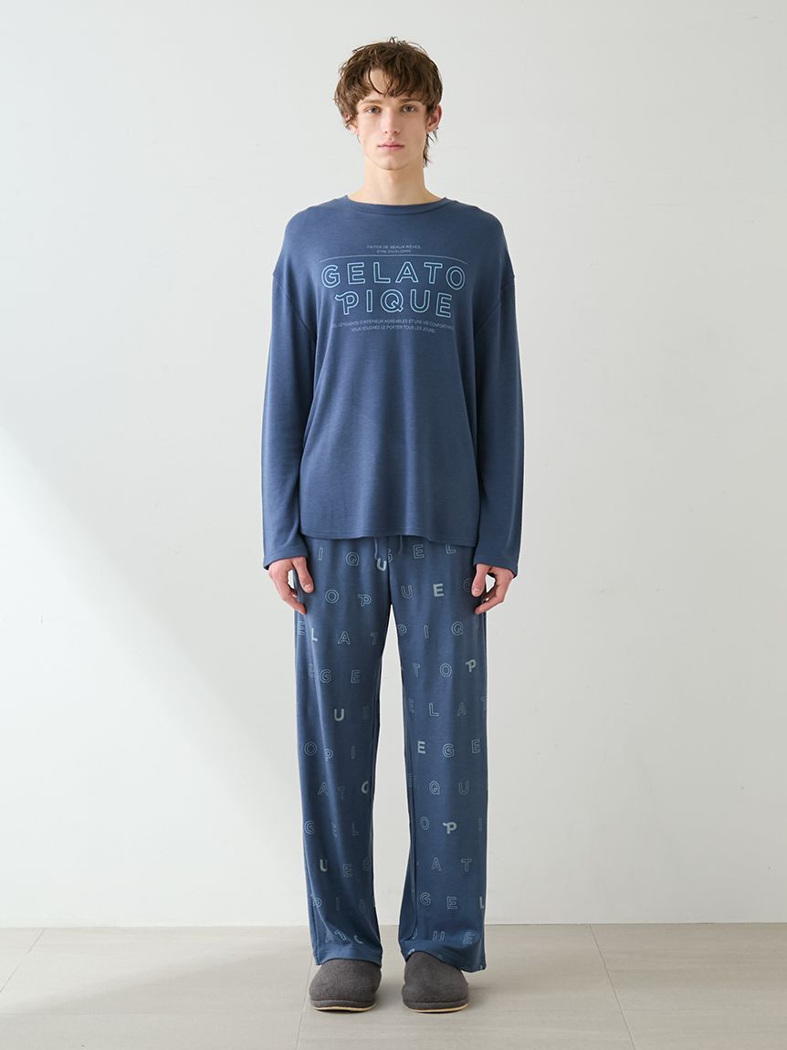 GELATO PIQUE HOMME「【HOMME】吸湿発熱レーヨンロンT」|ルームウェア|