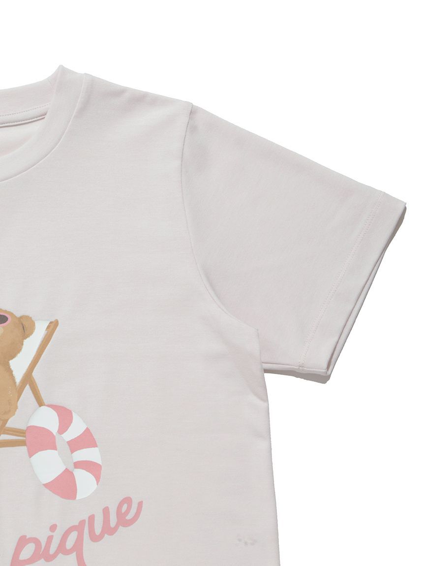 GELATO PIQUE KIDS & BABY「【JUNIOR】【接触冷感】サマーベアワンポイントTシャツ」|ルームウェア|