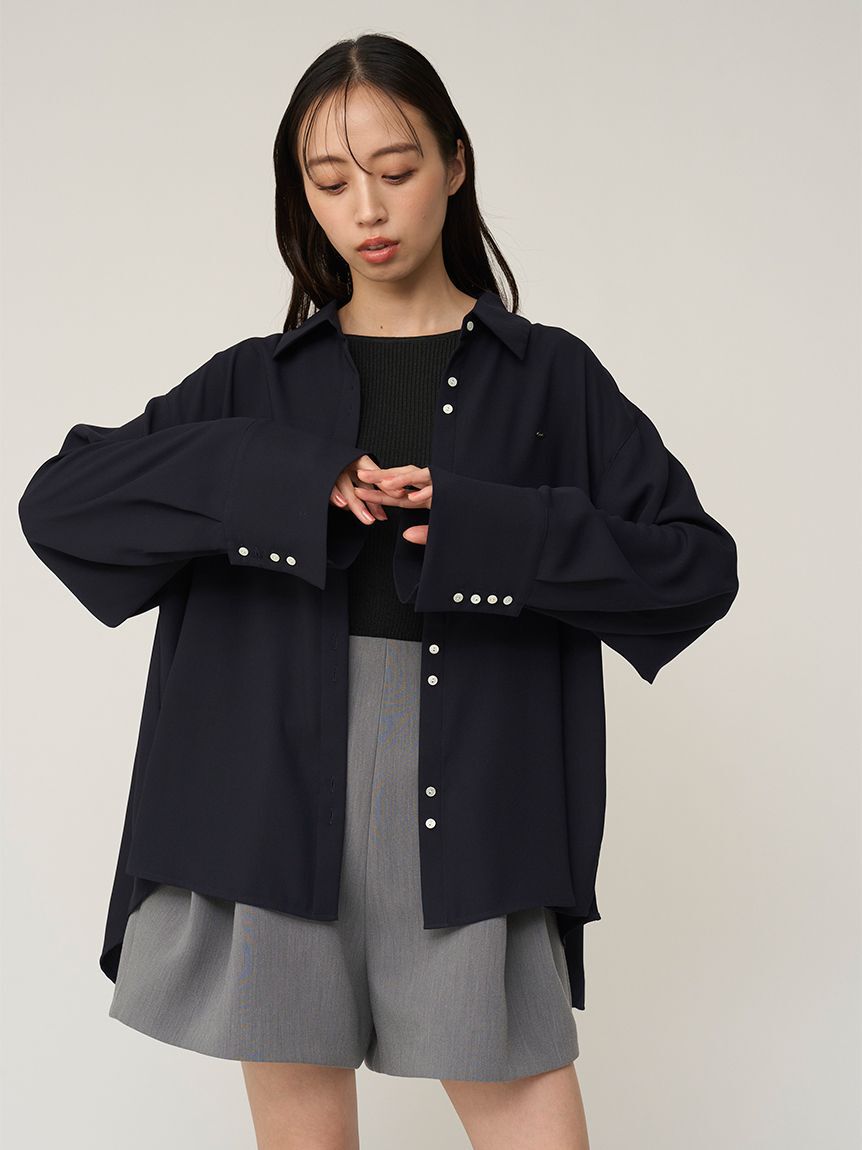 SNIDEL「バックサテンシャツ」|シャツ・ブラウス|